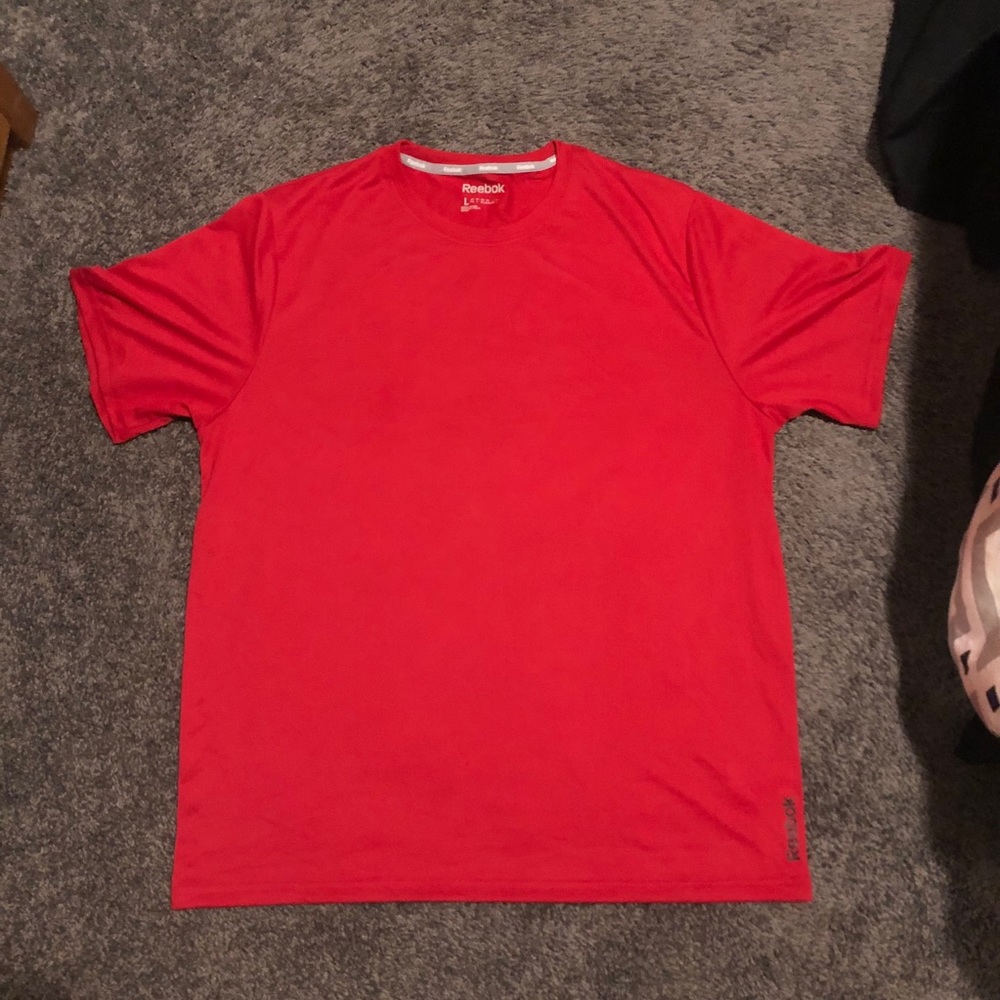 Red Men’s Reebok T-shirt